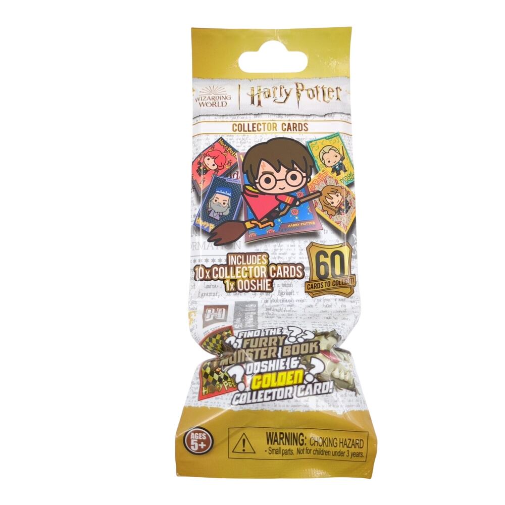 Harry Potter Collector Cards 10 Cards + 1 Ooshie Sealed Blind Pack Wizarding
